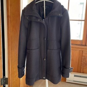 Kenneth Cole Gray wool/polyester coat Sz M